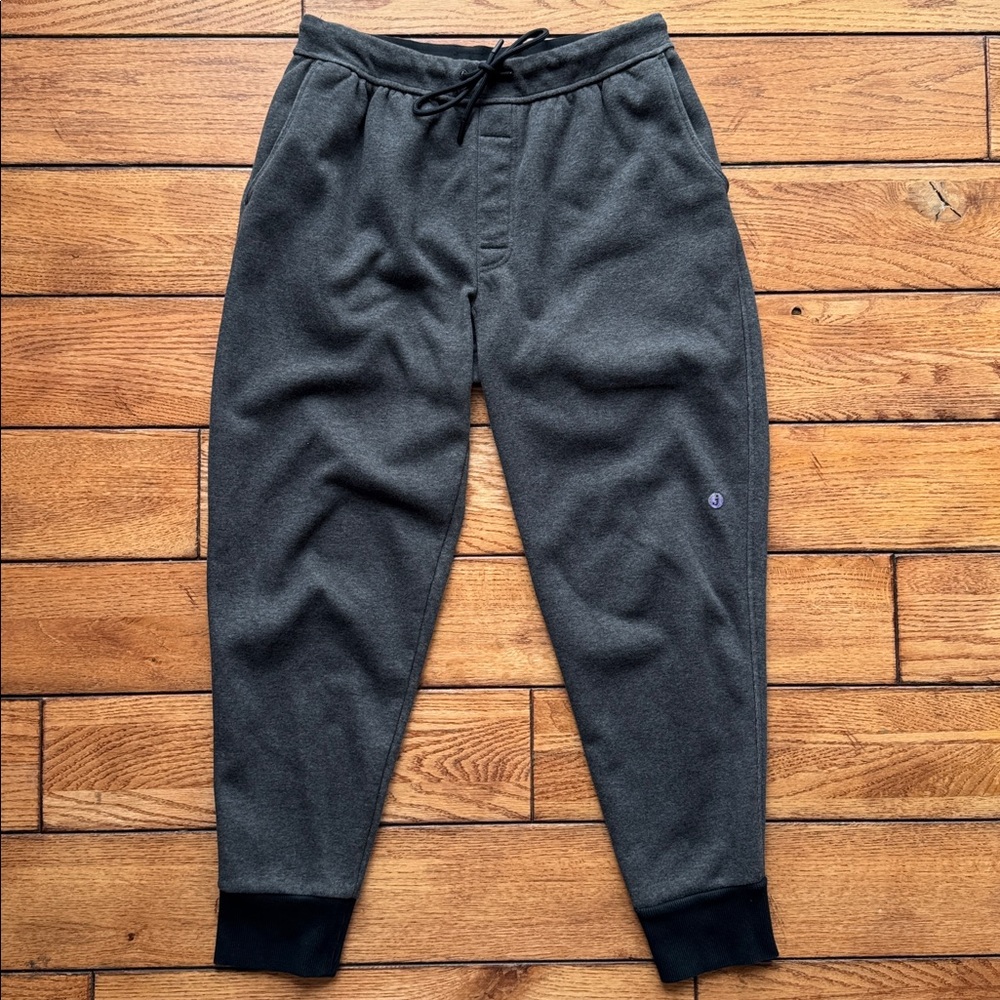 Jamby's Men's Small Heavyweight‎ Drawstring Jogger Pants Fleece Lined 27" Inseam